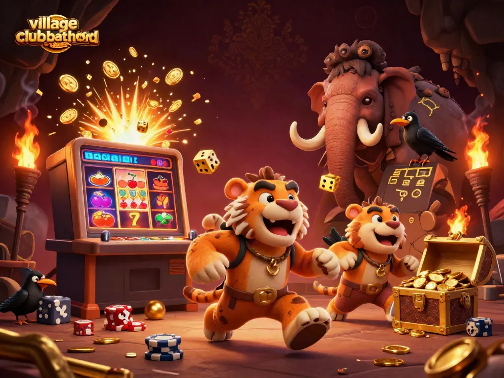 Experience thrilling gaming at villageclubbathford with our vibrant prehistoric casino featuring unique characters.